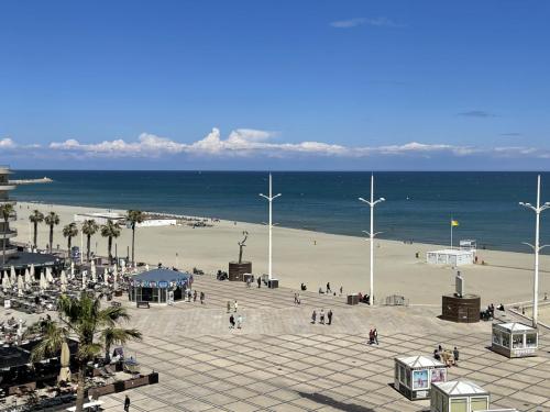 Vue sur mer Canet en Roussillon 